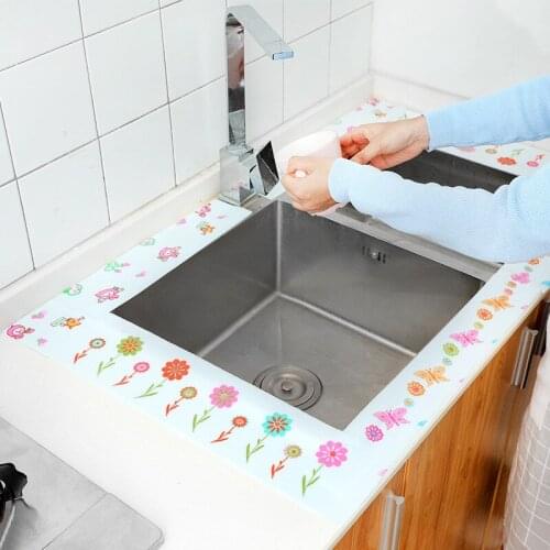 Sink self-adhesive waterproof stickers kitchen sink stickers bathroom countertop gap absorbent stickers toilet stickers