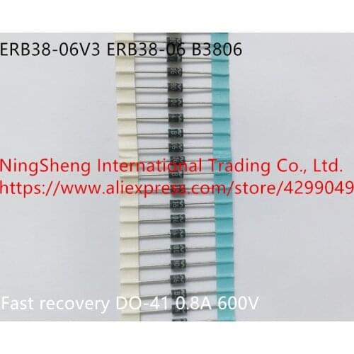 Original new 100% ERB38-06V3 ERB38-06 B3806 fast recovery DO-41 0.8A 600V voltage stabilizers