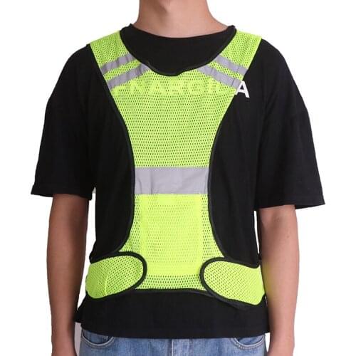 Cycling Reflective Vest LED Running Outdoor Safety Jogging Breathable Visibility Outdoor Night Riding Running Sports Vest