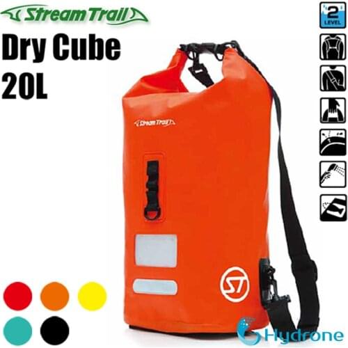 Stream Trail Waterproof Outdoor Dry Cube 20L Dry Bag Sack Water Resistant Roll-Top Closure