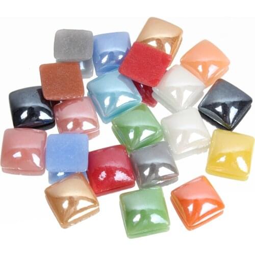 High quality square Mix Colors Flat back Ceramic Stone 4 Sizes DIY Nail Art Beauty Jewelry Decoration repair craft .Hot selling