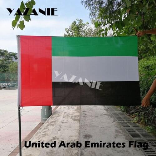YAZANIE 90x150cm United Arab Emirates Flags Country World Custom Banner Hanging Big Flag for Event Home Party Decorations