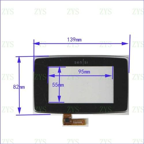 ZhiYuSun HLDCTP0968 139*82mm APACITIVE TouchScreen Panel Digitizer for GPS CAR this is compatible 139*82 HLD-CTP-0968