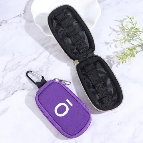 10Slots 1-3ML Essential Oil Storage Bag for Doterra Bottle Holder with Hanging Buckle Oil Travel Carrying Storage Case Organizer