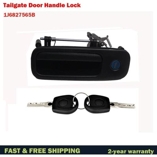 1J6827565B Back Rear Tailgate Boot Luggage Door Lock Handle Exterior Out Trunk Handle For Volkswagen VW Polo MK3 Golf MK4+2 Keys