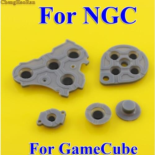 2-10 sets Replacements For Nintendo GameCube NGC Controller Conductive Silicone Button Pad