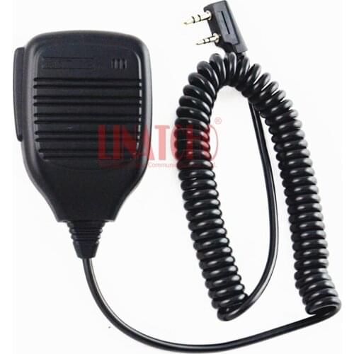 2-pin KMC-21 handhled intercom speaker microphone for interphone walkie talkie