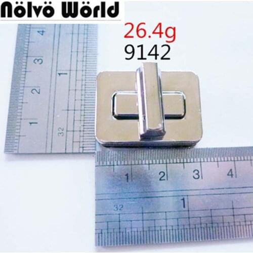 20pcs 30*25mm handmade sqaured polished silver twist turn lock bags metal fashion locks