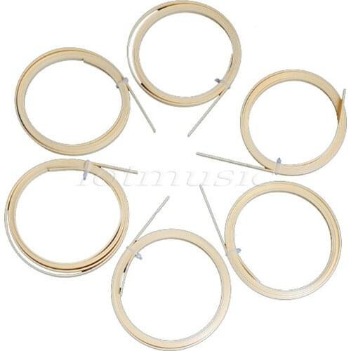 Lot 6pcs ABS Cream Guitar Binding Inlay 1650 x 10 x 2mm Guitar Parts