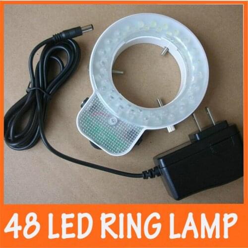 Adjuatable 48pcs LED Ring Lamp White Light for Stereo Microscope 90V-264V with Inner Diameter 61mm