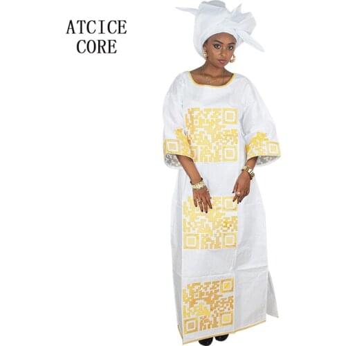 AFRICAN DRESSES FOR WOMEN BAZIN RICHE EMBROIDERY DESIGN DRESS