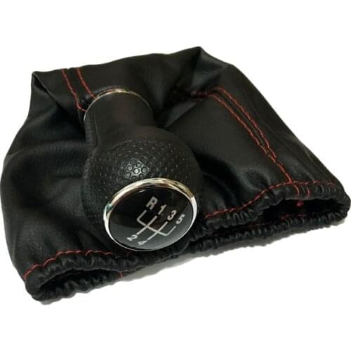 For Volkswagen VW POLO 6N 6N2 Golf 3 MK3 Vento Lupo 1996 1997 1998 1999 2000 2001 5 Speed Car Shift Knob Gear Knob With Leather