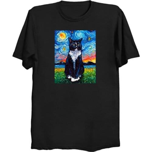 Cat T Shirt Men Summer Funny Kawaii Clothes Aesthetic Tshirt Ulzzang Casual Vintage Cartoon Harajuku Male T-shirt Kawaii