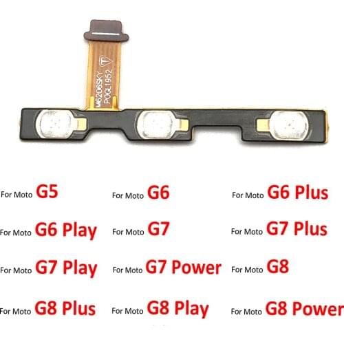 Power On Off Volume Side Button Key Flex Cable For Moto G4 G5 G5S G6 Play G7 Plus G8 Power Lite One G Style