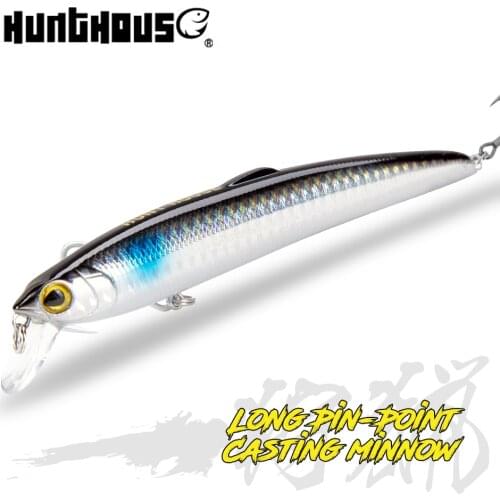 Hunthouse saruna minnow sea fishing lure hard bait 12.5cm/17.5g 14.7cm/27g solid body origin hook 8 colors for sea bass