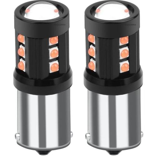 2PCS New 1156 BA15s 7506 P21W R10W 1200LM LED Car Turn Signal Brake Light Tail Lamp Auto Rear Reverse Bulb Daytime Running Light