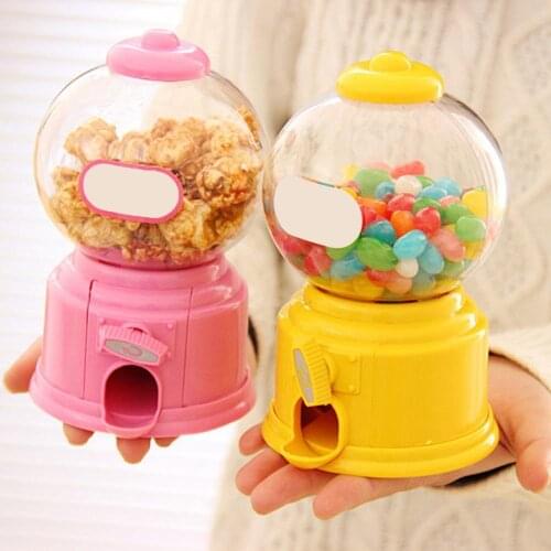 Mini Candy Machine Bubble Dispenser Coin Bank Money Saving Box Baby Christmas Birthday Best Gift for Kids