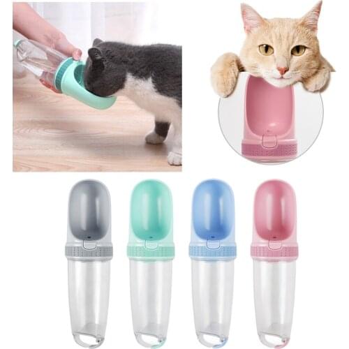 Multifunctional Dog Food Feeder Drinking Bowl Puppies Cat Drinking Fountain Pet Supplies Portable Pet Dog Water Bottle For Dogs