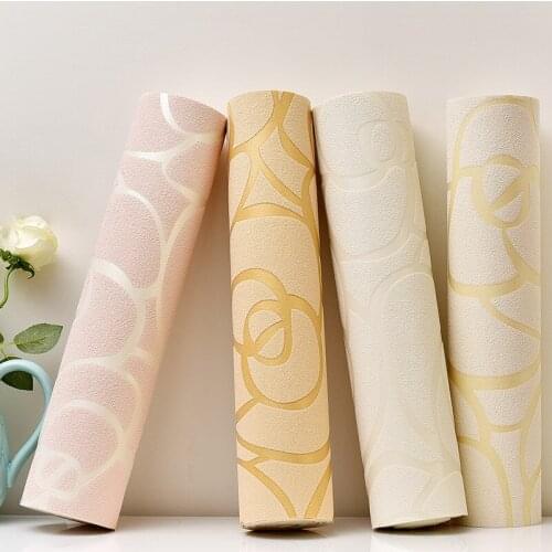 Beibehang papel de parede romantic rose wedding room bedroom non-woven deerskin wallpaper living room sofa background wallpaper