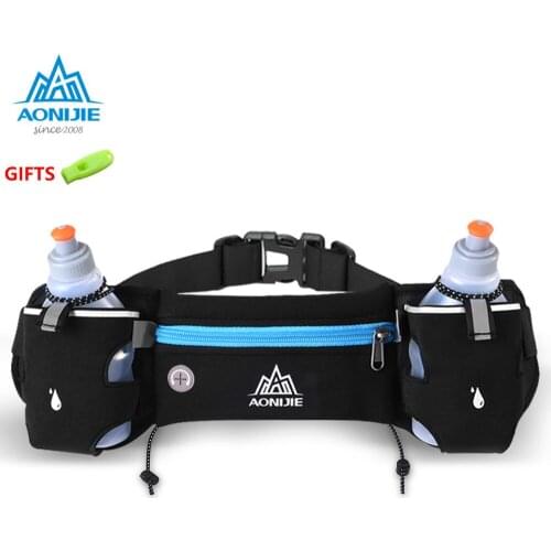 AONIJIE E834 Marathon Jogging Cycling Running Hydration Belt Waist Bag Pouch Fanny Pack Phone Holder For 250ml Water Bottles