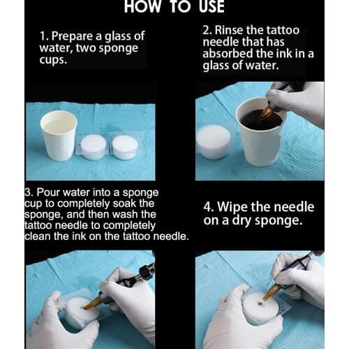 Pratical Portable Professional Disposable Tattoo Dip Cup for Needle Clean