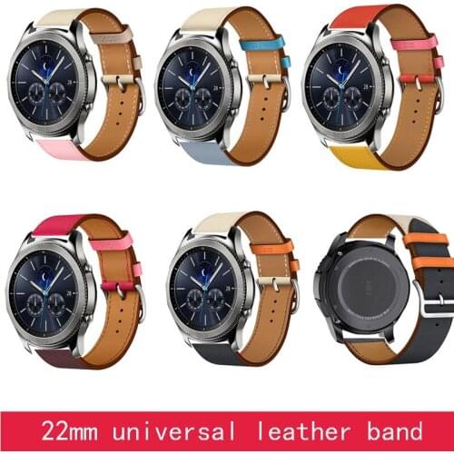 22mm amazfit 3 2 pace GTR Huawei GT 2 honor magic strap for samsung galaxy 46mm s3 pebble time Ticwatch s s2 1 pro leather band