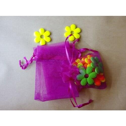 13x18cm 500pcs/lot Christmas Organza Bags Rose Red Drawstring Bag Pouch For Food/jewelry/candy/wed Gift Bag Small Packaging Bags