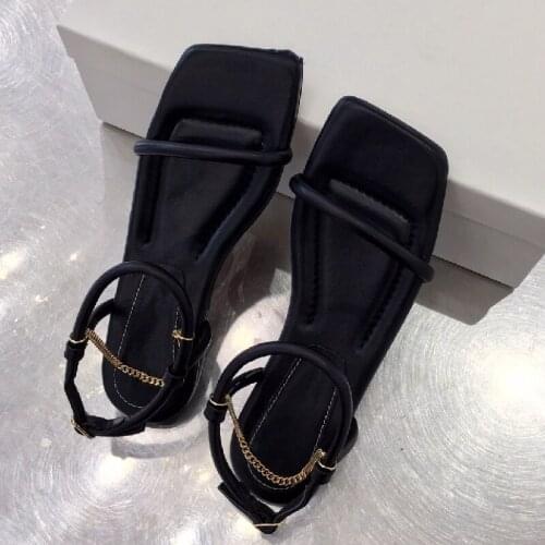 Women Summer Shoes Female White Sandals Casual Buckle Chaussure New Peep Toe Sandalias Front Rear Strap Sandles Fashion