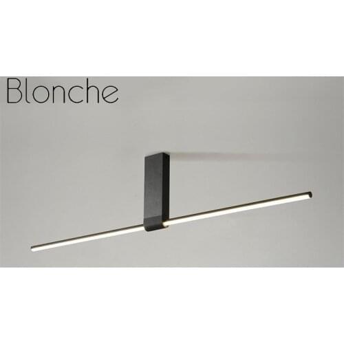 Nordic Simple Strip Led Ceiling Lamp Minimalism Creative Corridor Restaurant Celling Light Fixtures Bedroom Clothing Store Lamps