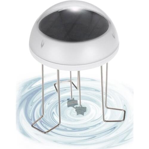 Solar Water Wiggler for Bird Bath ABS PC Solar Powered Water Agitator With Battery Backup PET Solar Panel Garden Decoration