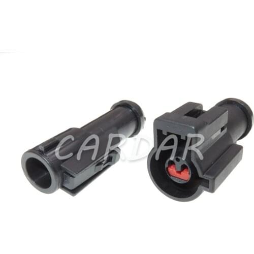 1 Set 2 Pin Waterproof Automotive Electrical Plug Sealed Connector For Cars