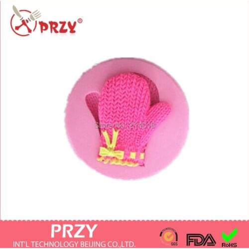 Knitted Gloves Shaped Silicone Fondant Cake Decoration Mold Soap Mold 100% Food Grade Raw Material Jelly Mold Moulds PRZY