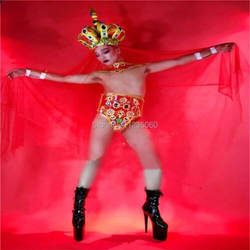 WYY Ballroom dance dj stage show costumes sexy men wear robot catwalk models club bar performance party dress hat disco glasses