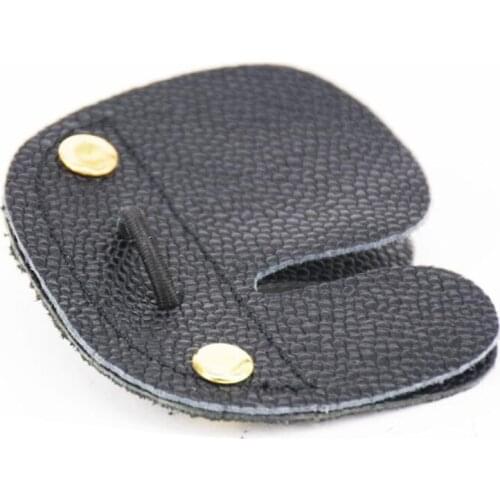 Archery Leather Finger Guard Black Finger Double layer rotection Pad Glove Tab Bow Shooting Protector