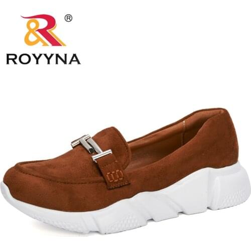 ROYYNA 2020 New Designers Student Shoes Flat Shoes Women Outdoor Working Shoes Woman Sneakers Slip-On Tenis Feminino Comfortable