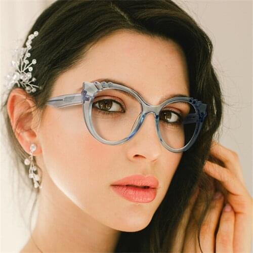 Women Cat Eye Reading Glasses Fashion Frame Oversized Quality Readers