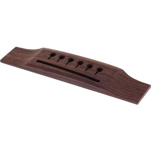 1pc 6 String Rosewood Wooden Bridge for Acoustic Guitar Accessories Parts