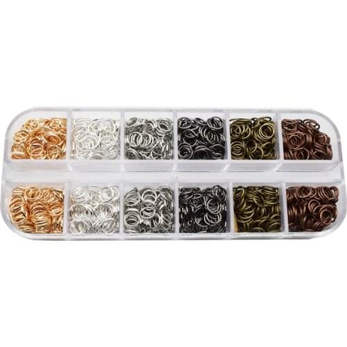 200pcs/lot 3 4 5 6 8 10 12 mm Metal Jump Rings Split Ring Silver Gold Color Connector For Diy Jewelry Making Finding Accessories