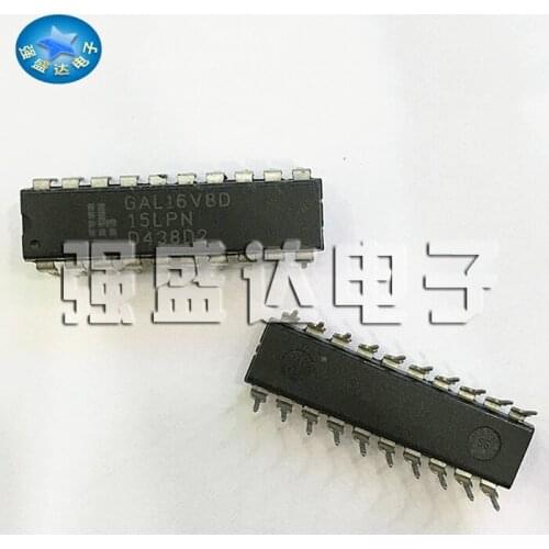 100% New&original GAL16V8D-15LPN GAL16V8D DIP-20