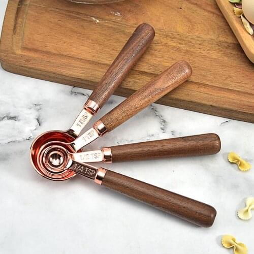 4/8PC Kitchen Measuring Spoons Stainless steel Teaspoon Coffee Sugar Scoop Cake Baking Flour Measuring Cup Kitchen Cooking Tools