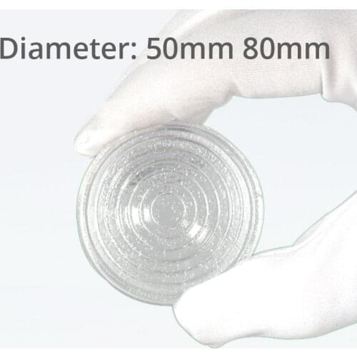 Round Optical Glass Spotlight Fresnel Lens with IP23 Protection Grade Film tungsten spotlight Lens 1PC