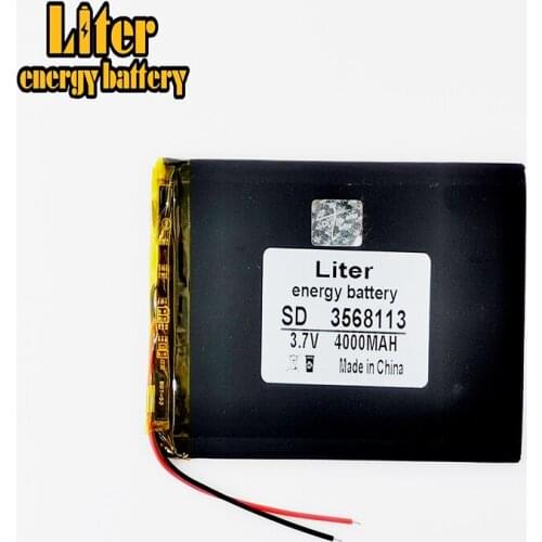 3.7V 4000mAh 3568113 Lithium polymer Battery with protection board For Tablet TALK7X Colorfly E708 Q2 A96 A13 A78