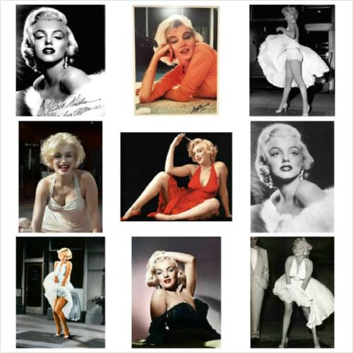 DIY diamond painting cross stitch Marilyn Monroe full square mosaic puzzle pattern home decorative 5D diamond embroidery