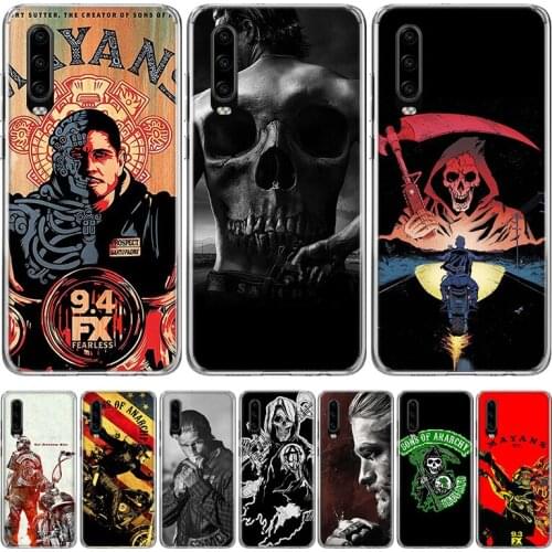 American TV Sons of Anarchy Phone Case for Huawei P30 P40 P20 P10 Mate 20 10 30 Lite Pro P Smart Z Plus + Art Luxury Cover Coque