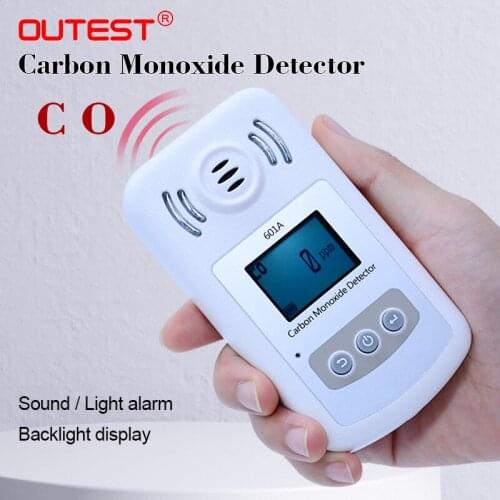 OUTEST Digital Display Carbon Monoxide Detectors CO Gas Carbon tester With backlight Alarm Detector Sensor 0-1000ppm