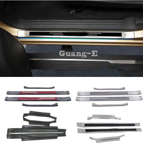 High Quality For Nissan Terra 2018 2019 2020 Body Stainless Steel Stick Car Door Cover Plate Outside Threshold Pedal 4pcs