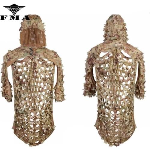 FMA Military Sniper Ghillie Airsoft Paintball Ghillie Viper Hood Combat Suit Foundation Camouflage Assaulter Ghillie Suit