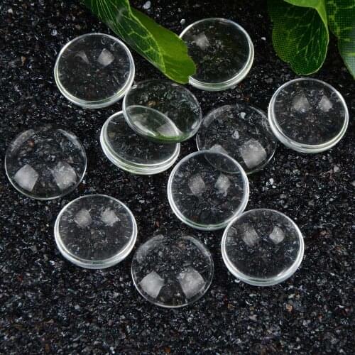 30pcs/lot 15mm High Quality Domed Round Clear Magnifying Glass Cabochon For Making Fashion Jewelry