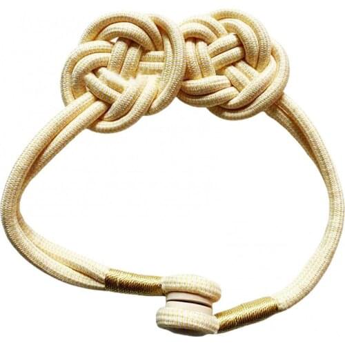 Magnetic Tied Wood Buckle Weaving Rope Curtain Tieback Holder Home Decoration