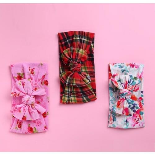 Lovely Bowknot Elastic Head Bands for Baby Girls Headband Children Tuban Baby Girl Accessories Hair Hairband Hair Accessories